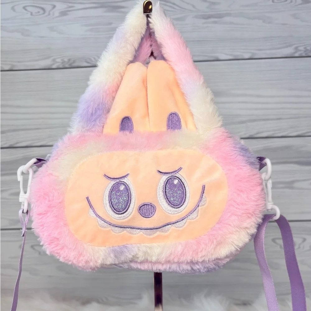 Pastel Labubu‎ Plush Crossbody Bag